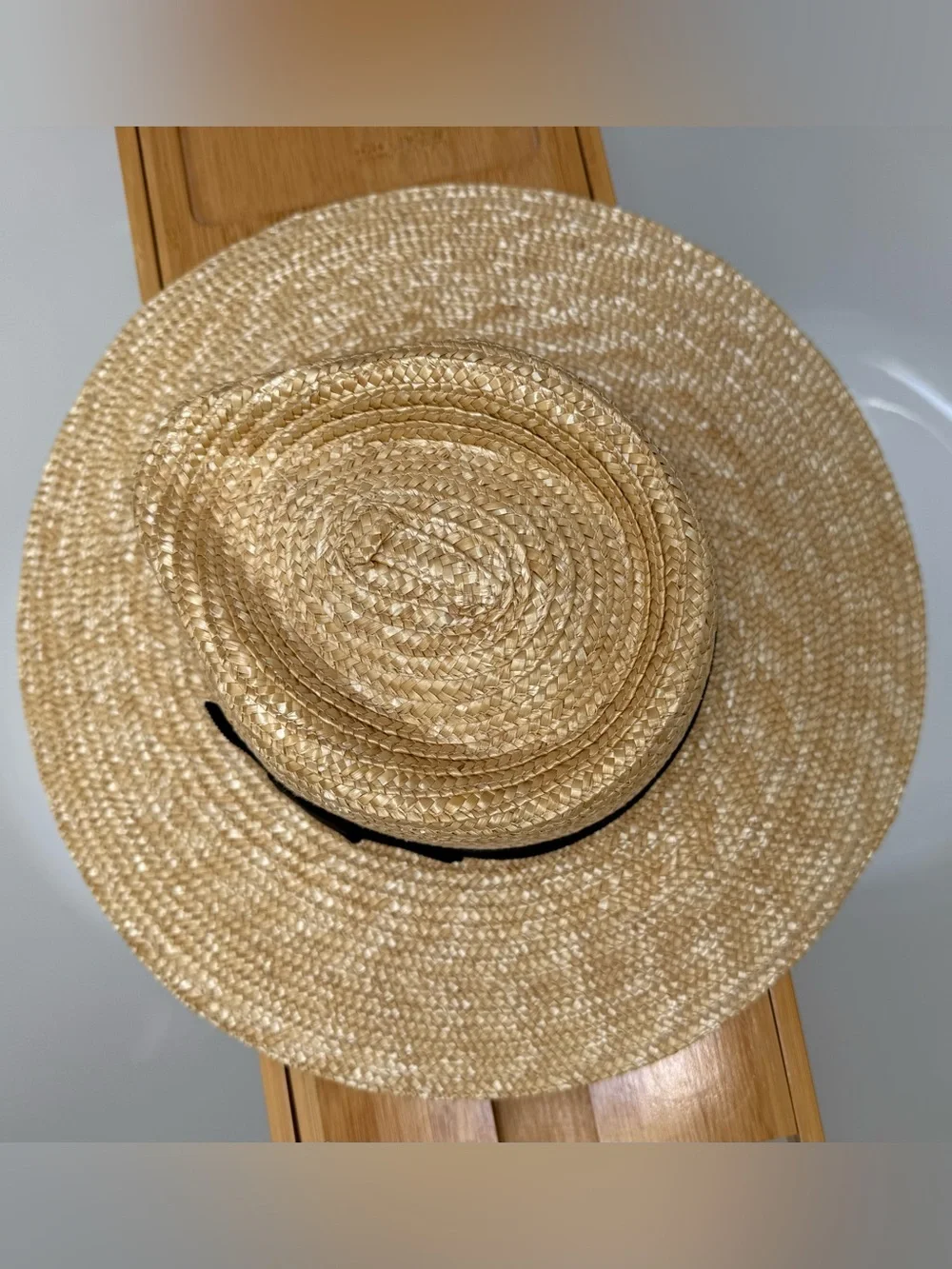 Brixton “Joanna” straw wide-brim fedora straw hat